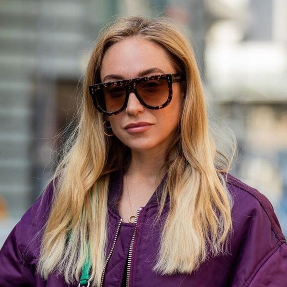 Isabel Marant IM 0075/S 0807 9O Sunglasses Black Aviator Frame, Grey Lenses
